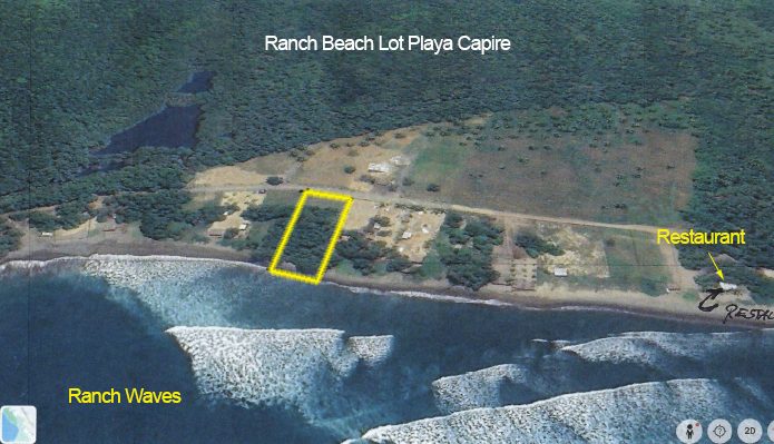 Ranch Beach Lot Playa Capire wrapping lefthand point wave